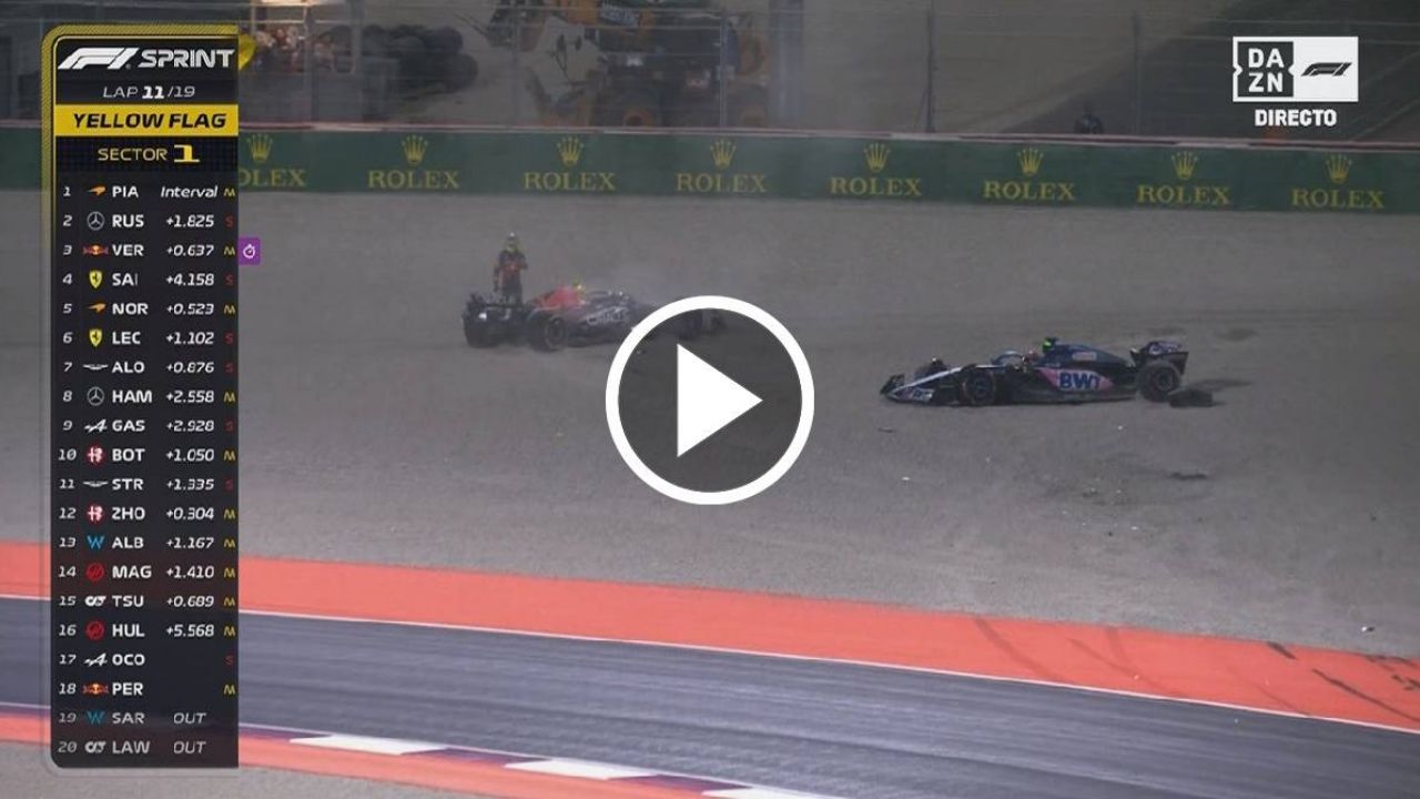 Video El Accidente De Checo P Rez Que Lo Dej Fuera De La Carrera