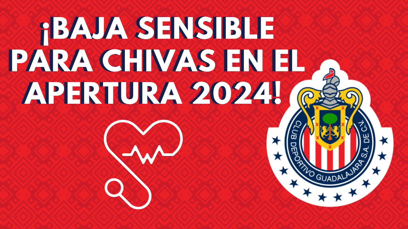 Chivas confirma GRAVE LESIÓN de futbolista CLAVE en su plantilla