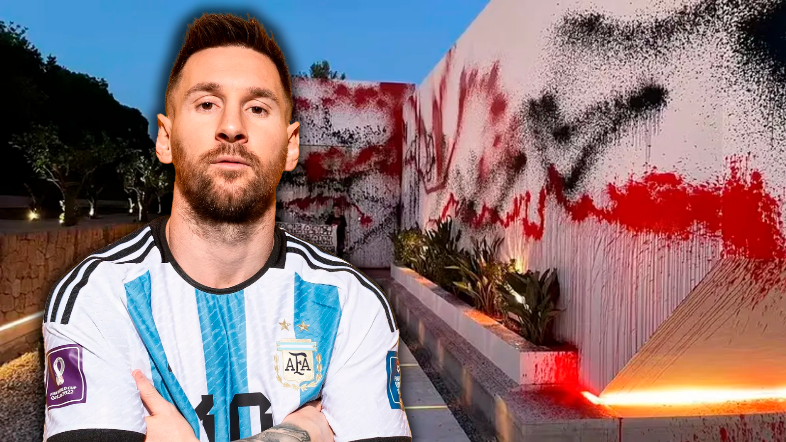 Activistas ATACAN la casa de Lionel Messi como PROTESTA