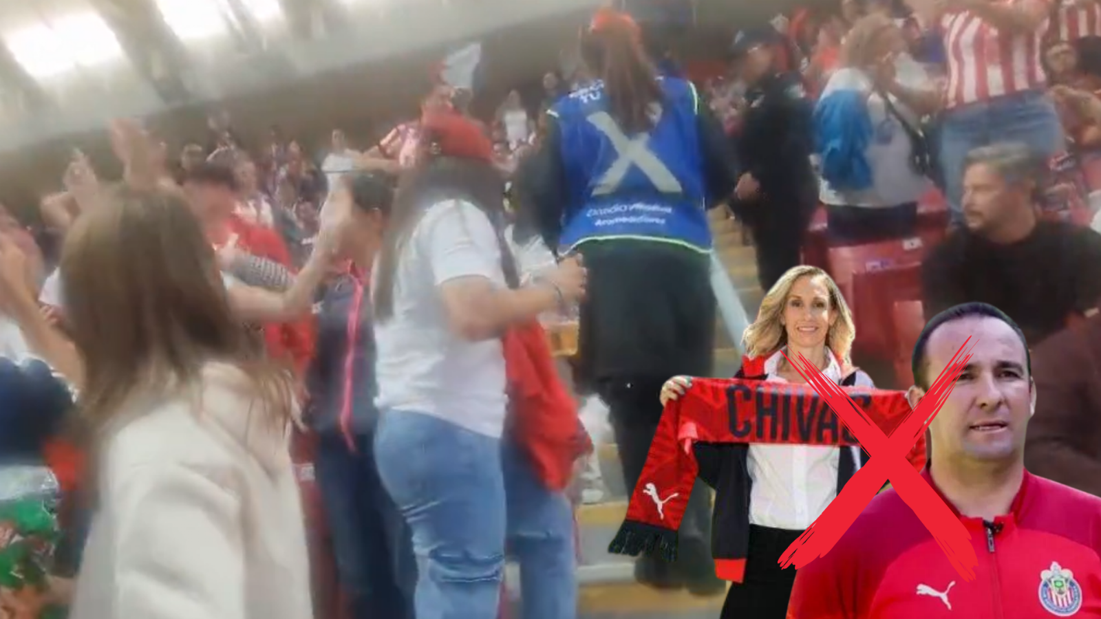 SACAN a aficionados del Estadio Akron que PEDÍAN la SALIDA de Nelly Simón y 'Quino' de Chivas Femenil