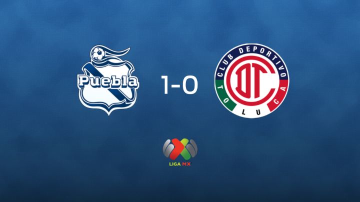  Puebla consigue la victoria frente a Toluca en el segundo tiempo (1-0)