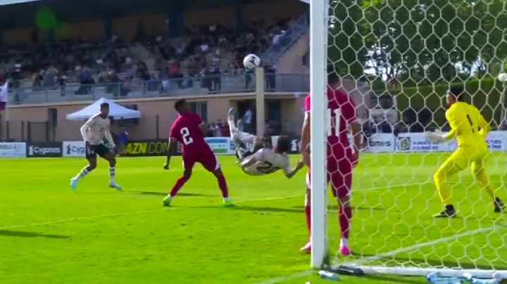 Video | GOLAZO de chilena inicia la GOLEADA de la Selección Mexicana en el Torneo Maurice Revello