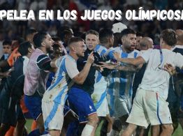 FUERTE PELEA entre las Selecciones de Argentina y Francia en los Juegos Olímpicos