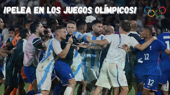 FUERTE PELEA entre las Selecciones de Argentina y Francia en los Juegos Olímpicos